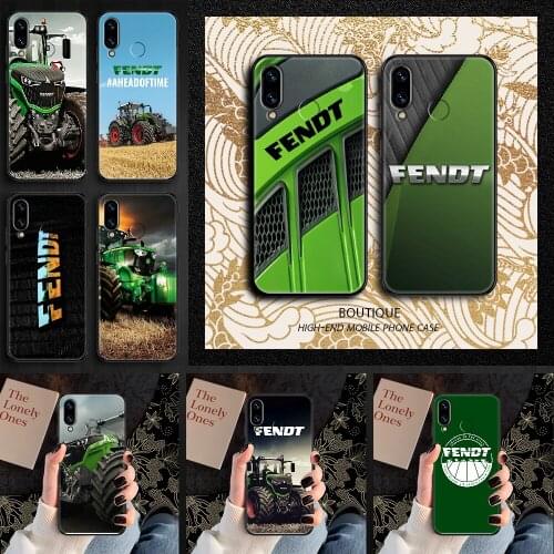 FENDT Tractor Phone case For Huawei Honor 6 7 8 9 10 10i 20 A C X Lite Pro Play black 3D coque painting waterproof silicone