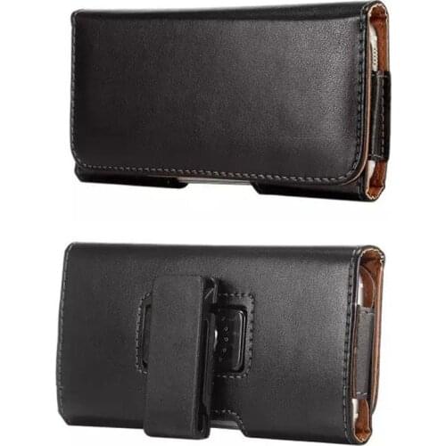 For OnePlus 7 Pro Phone Case Bag Mobile Cover Belt Clip For OnePlus 6 6T 5 5T 3 3T OnePlus7 Case Black Color PU Leather Pouch