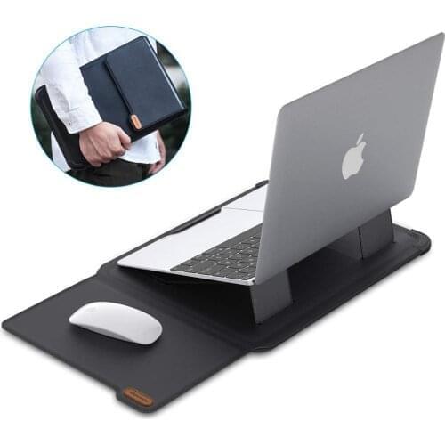 Nillkin laptop computer stand case mouse pad adjustable foldable Anti-falling cooling laptop sleeve tablet stand PU laptop stand