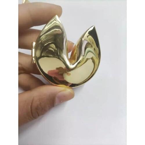 Zinc Alloy Fortune Cookie Christmas Gift Ornament Wishing Box