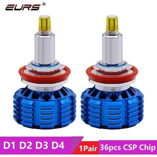 EURS LED Auto Light H1 H7 H11 Led Headlights 9005 9006 HB3 HB4 LED CSP Chips D1s D2s D3s D4s H8 H9 Automotive Fog Lights 13000LM