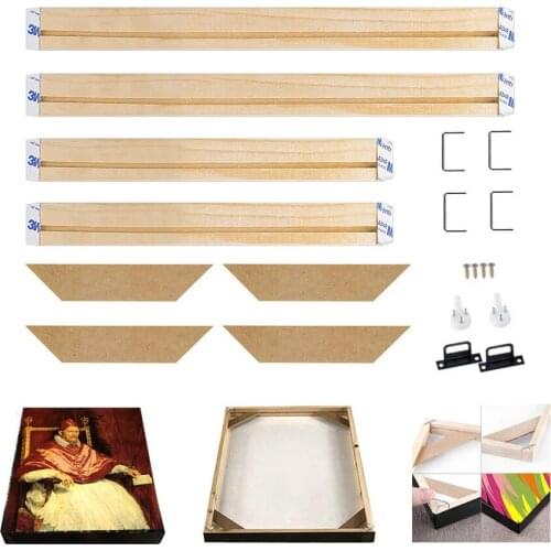 Oil Painting Wall Art Diamond Painting Wooden Frame For Canvas Oil Painting Wood Frame DIY Canvas Picture Photo Frame For Bar