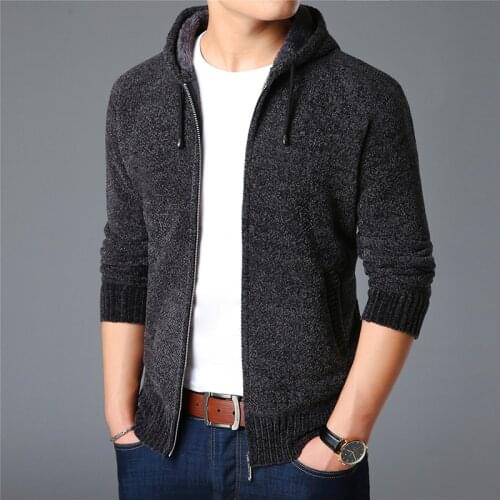 LANGBEEYAR Men's Cardigans With A Hood