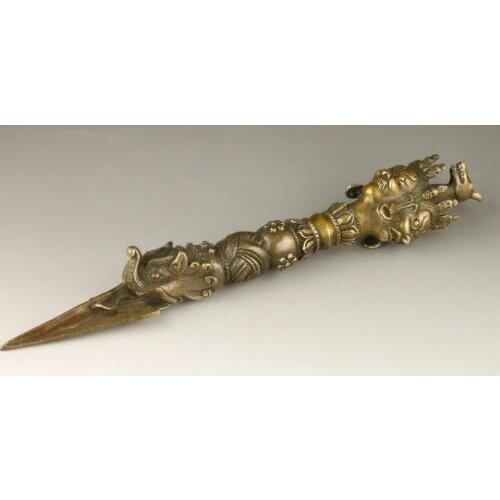 Arts s Copper Elaborate Handmade Collection Old Brass Buddhist Spiritual Exorcism Tools statueroom Art Statue