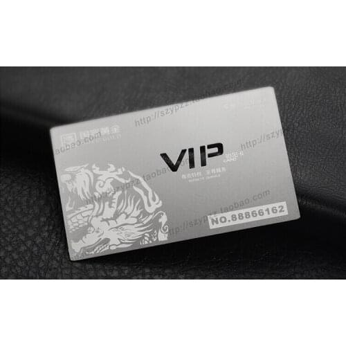 Metallic Color, metal business cards , 100pcs a lot Deluxe Metal Business Card Vip Cards,Double-side NO.3028