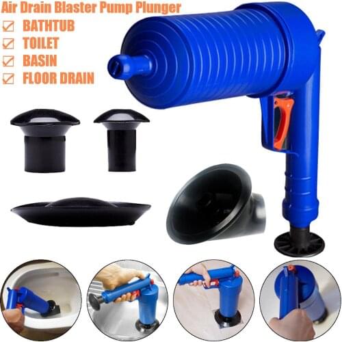 High Pressure Air Toilet Drain Blaster Pump Plunger Sink Pipe Clog Home Remover Cleaner Tool