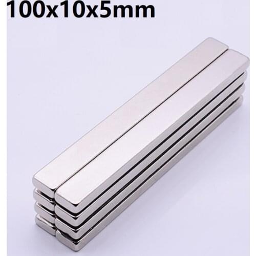 100x10x5 Block NdFeB Neodymium Magnet N35 Super Powerful Permanent Magnetic