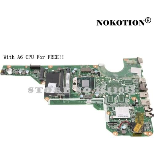 NOKOTION 683029-501 683029-001 Laptop Motherboard For Hp Pavilion G4 G6 G7 G4-2000 G6-2000 G7-2000 DA0R53MB6E0 Main board