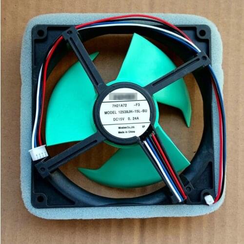 New Original NMB 12539JH-15L-BU DC15V 0.24A 12cm for refrigerator cooling fan