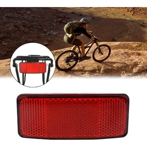 Bicycle Bike Safety Caution Reflector Disc Rear Pannier Rack Warning Light 2Hole Safety Caution Highly Reflect Lights Durable
