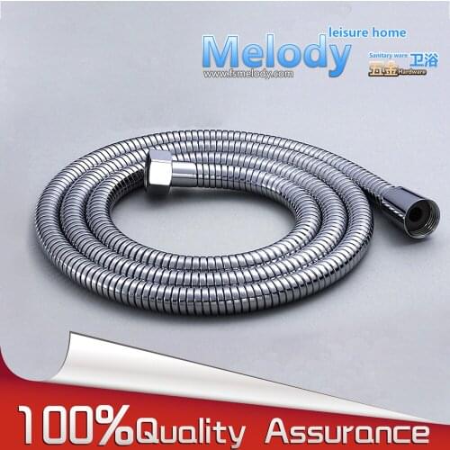 Me-SP002 Stainless Steel Braided Water Heater Connector Pipe Tube Flexible Shower Hose explosion-proof double buckle 1.5m(59")