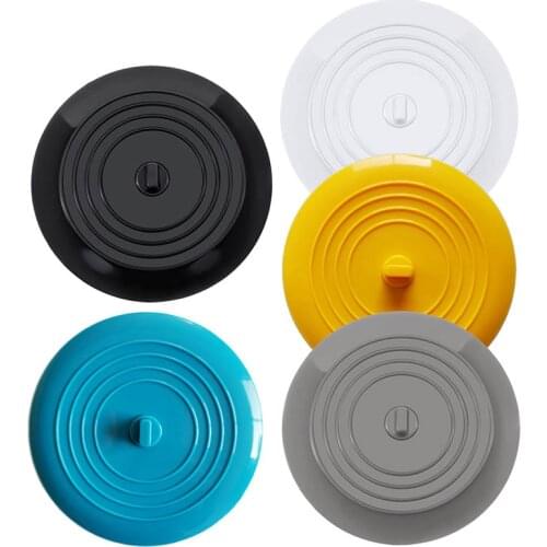 Sink Plug For Kitchen Bathroom 15CM Floor Drain Cover Multi Purpose Plugging Plug Pure Color Round Shape Silicone