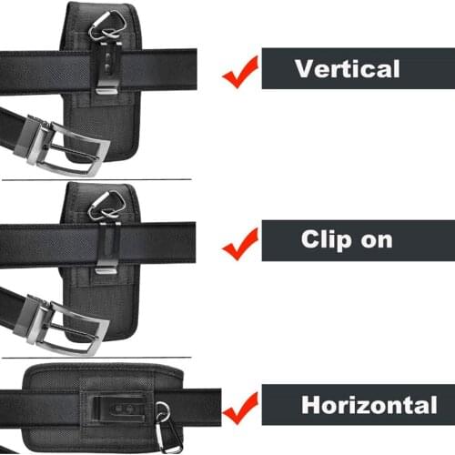 Black Belt Pouch Flip Case for UMiDIGI BISON A3S A7 A7s A9 S5 Pro F2 Power 3 Waist Pack Phone Bag Holder Card Slot Cover Nylon