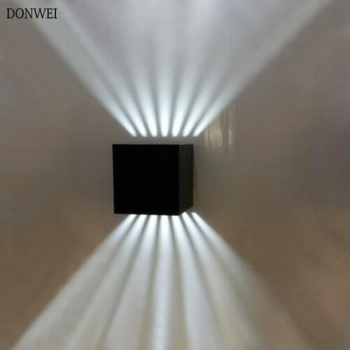 Modern Waterproof Outdoor 6W LED Wall lamp IP65 Aluminum UP and Down Wall Light Garden porch Sconce Decoration Light 110V 220V