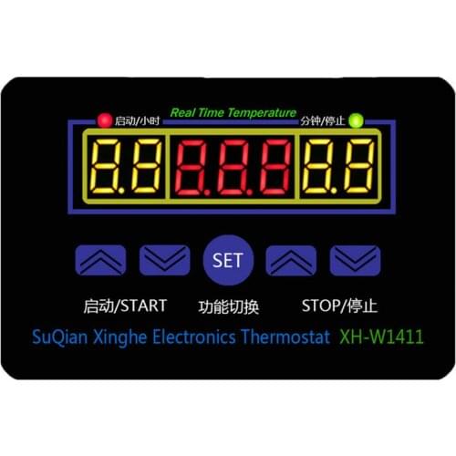 XH-W1411 DC 12V AC110-220V Digital LCD Temperaturregler Thermostat Multifunction Three Display Thermostat Temperature Controller