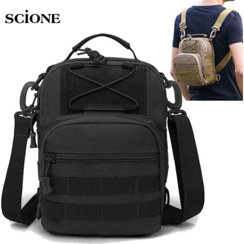 Outdoor Sport Tactical Chest Bag Military Sling Single Shoulder Camping Hiking Backpack Climbing Army Molle Sling Bag XA203WA