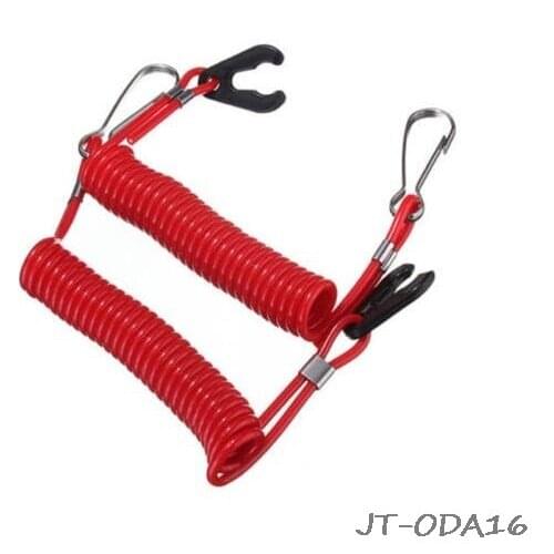 1Pcs Jetting Rode Boot Buitenboordmotor Motor Lanyard Kill Stop Schakelaar Veiligheid Tether Voor