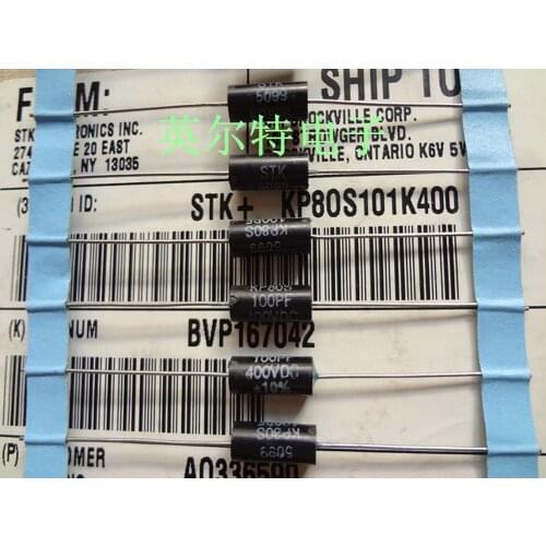 35PCS Home furnishings STK KP80S 100PF400V 101K400V Size 5.5 * 12MM