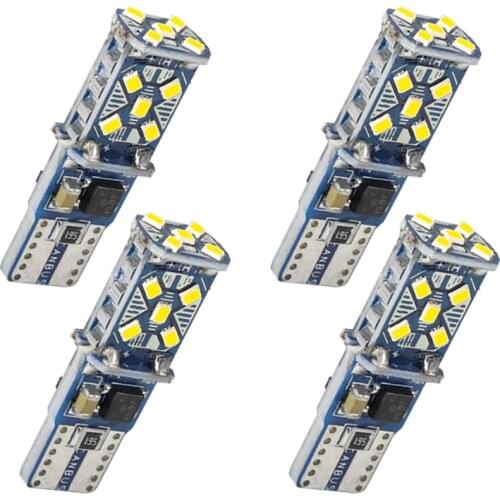 4PCS T10 W5W LED Super Bright Car Turn Side Light Marker Lamp WY5W 168 Car Dome Reading Lamp Canbus Auto Wedge Parking Bulbs