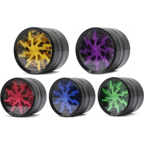 4-Layer Aluminum Weed Herbal Grinders 63mm Tobacco Grinder Smoking Herb Cutter Weed Grinders Accessories Tobacco Accessories