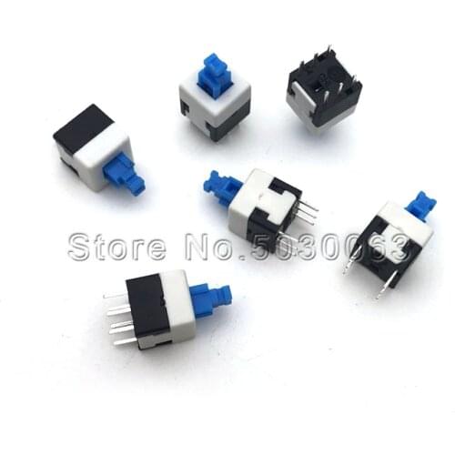 50pcs/lot Self-locking/non-self-locking/unlocked switch keys double row 6pin 5.8*5.8/7*7/8.5*8.5/8*8MM