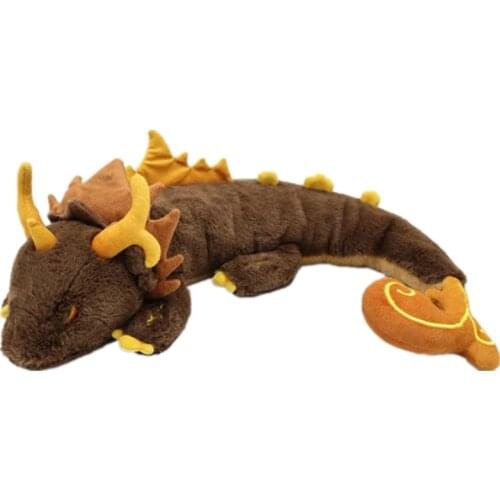 70CM Game Genshin Impact Morax Dragon Plush Doll Pillows Anime ZHONGLI Cosplay Props Accessories Cartoon Bolster