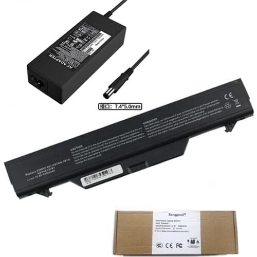 4400mAh HSTNN-1B1D NBP8A157B1 Laptop Battery + 19V 4.74A AC Charger for HP Probook 4510s 4515s 4710s 4720s HSTNN-IB88 HSTNN-LB88