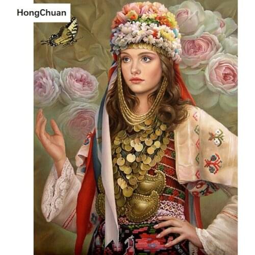 Butterfly Girl 5D DIY Round/Square Diamond Painting Mosaic Housewife Handicraft Cross Stitch Home Decoration Mural Gift