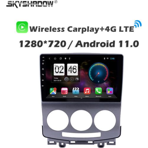 360 Panoramic Camera Carplay 6G+128G Android 10.0 Car DVD Player GPS Map WIFI Bluetooth 5.0 RDS Radio For Mazda 5 2005 - 2010