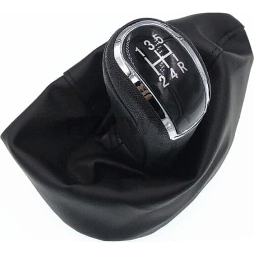 5 Speed Black Car Gear Shift Knob Gaiter Boot Cover For Mercedes Benz C-Class W203 S203 For W202 BJ 93-01 For A-Class W168 97-04