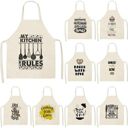 Black and white letters kids apron Apron for children customizable apron Child apron goods for home kitchen Men kitchen apron