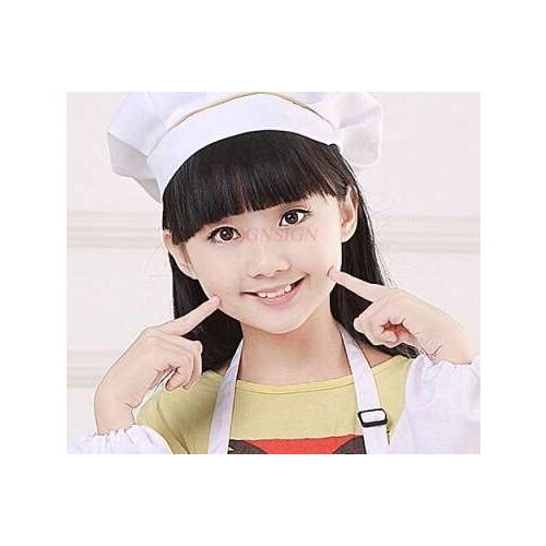 Childrens kindergarten dining painting baking little chef cook hat