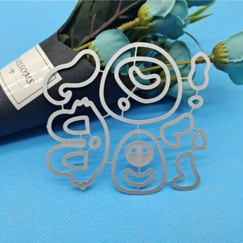 H55A Squirrel Shape Clear Stamps Embossing Mould, DIY Printing Carbon Steel Mould for Card Making and Scrapbooking