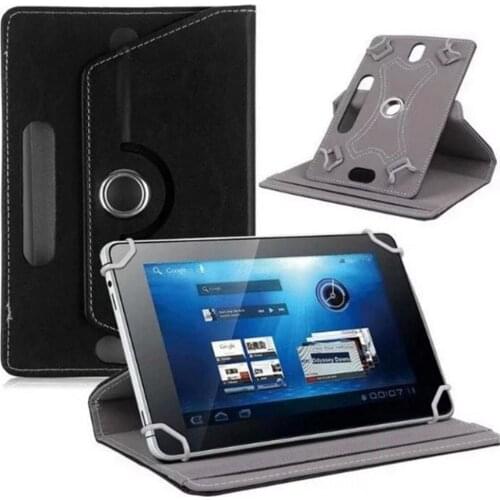 HOT SALE High-grade Crystal Grain PU Universal 10 Inch Protective Case Can Be Rotated 360 Degrees