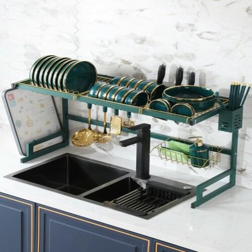 Home Kitchen Items Multi-functional Kitchen Organizer and Storage Storage Box Dish Drying Rack Kichen Organizer