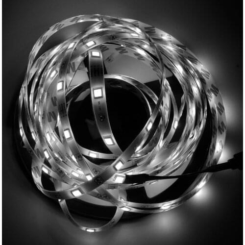 Luces LED RGB 2835 SMD Non waterproof LED Strip light DC 12V 60LEDs/M Lndoor Decorative Tape Christmas Living Room Decoration