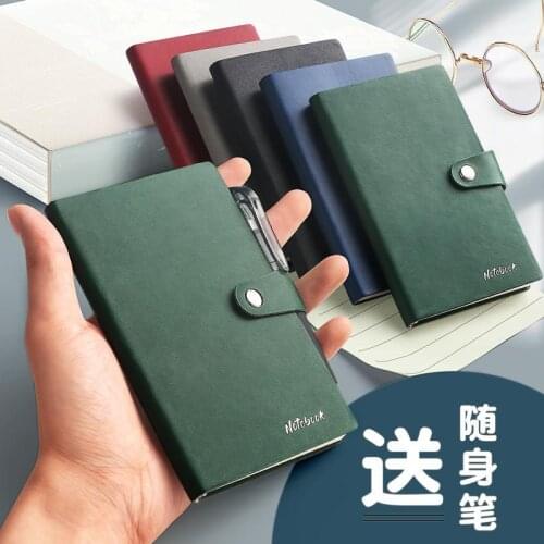 Small A7 Small Notebook A6 Portable Portable Note Book with Pen Pocket Note Record Small