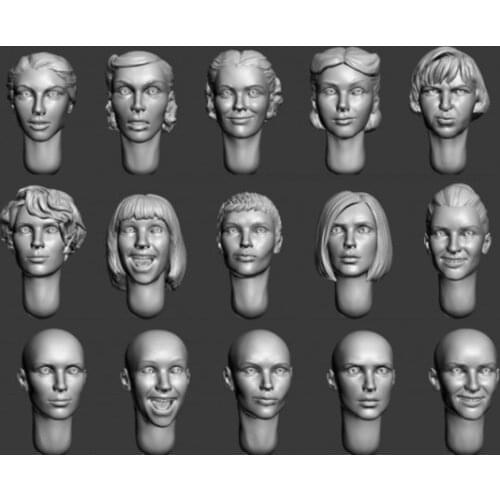1/35 scale WW2 female head upgrade kit WWII Resin Model Kit figure Free Shipping