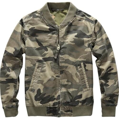 Mcikkny Men Cargo Military Jackets And Coats Camouflage Autumn Outwear Tops For Male Clothing Size S-2XL Cotton