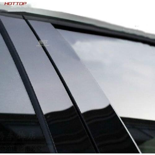 For Peugeot 208 206 3008 In The Modified Column Post Sticker B C Column Column Post Black Carbon Fiber Mirror