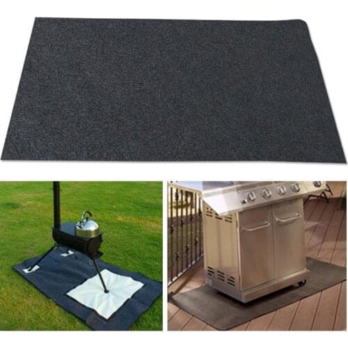 Outdoor Camping Mats Gas Grill Barbecue BBQ Floor Mat Anti-oil Polyester Mat For Camping Cooking