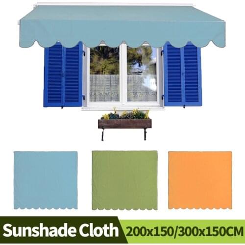 Patio Awning Cover Dustproof Wear-resisting Rainproof Silver Coated Oxford Cloth Garden Courtyard Canopy Outdoor Roof Sunshade