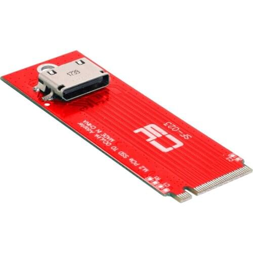 PCI-E 3.0 M.2 M-key to Oculink SFF-8612 SFF-8611 Host Adapter for PCIe Nvme SSD 2260