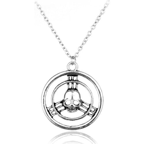 Dongsheng Game MAD MAX Fury Wheel Skull Pendant Necklace Road Rockatansky Steering IMMORTAN JOE WORSHIP -30