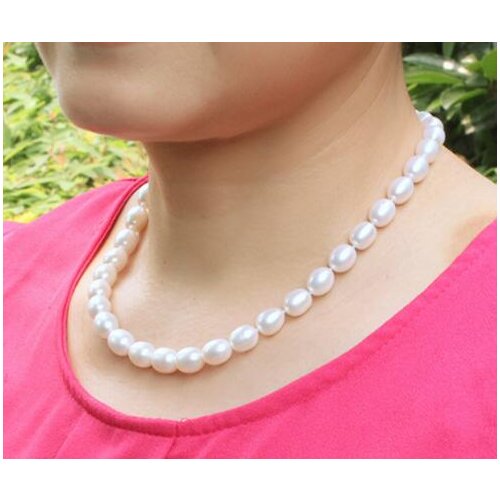 Selling Jewelry>>Genuine freshwater pearl necklace pendant jewelry,real wedding pearl necklaces for women mother birthday 18inch