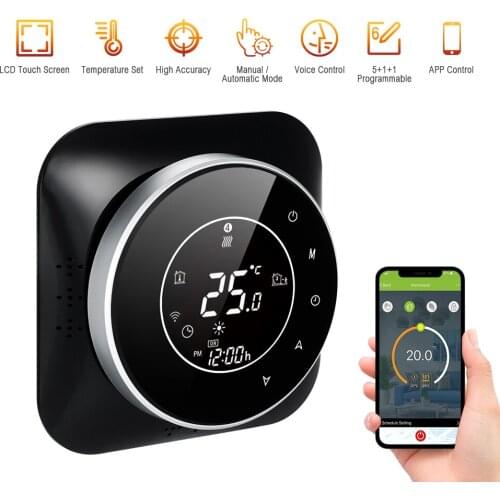 95-240V Programmable Thermostat 5+1+1 Periods Touchscreen with Backlight Boiler Heating Thermoregulator Temperature Controller