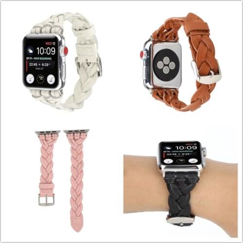 Luxury Braided Rope Wristwatch Band for Apple Watch Series 6 5 4 3 2 1 SE Wrist Strap