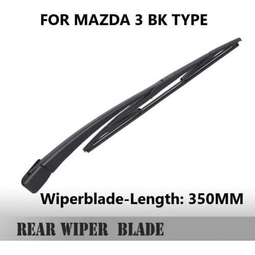 WINDOW CAR WIPER FOR MAZDA 3 TYPE BK REAR WINDSCREEN WIPER ARM AND BLADE SET BRAND NEW 2003-2013