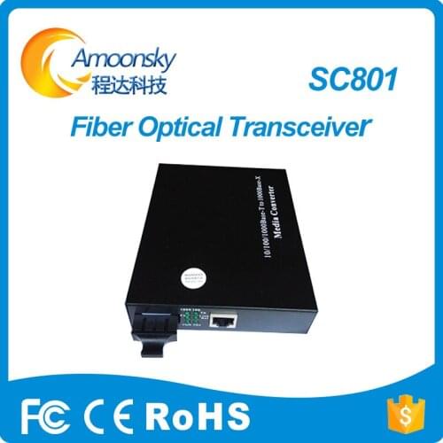 Led screen china display optical fiber converter linsn-sc801 single mode dual-core optical fiber as novastar cvt320 best price