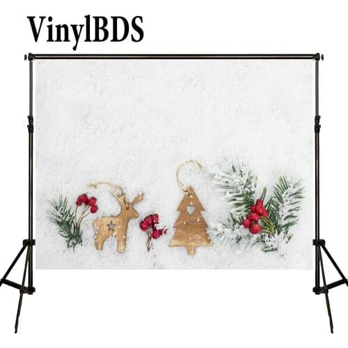 VinylBDS Background Christmas Photo Backdrop White Snow Backdrops Naturism Children Photos Wood Decorations For Newborn Studio